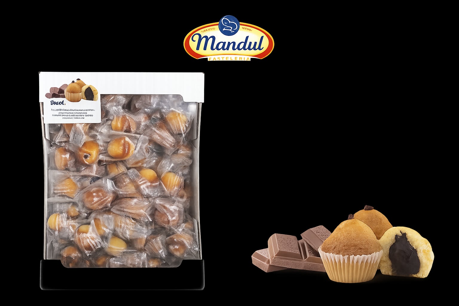 Babi Choc 1x1 1.6kg MANDUL Caja - Comprar Magdalenas online | El Mes Dolç