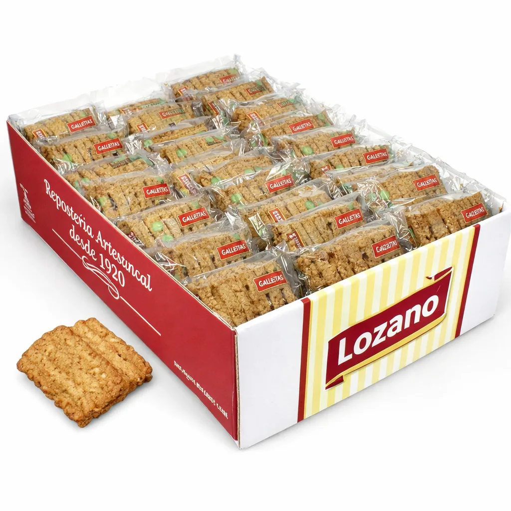 Galleta 8 Cereales Sin Azúcar 1x1 LOZANO 1.9kg Caja - Comprar Galletas online | El Mes Dolç