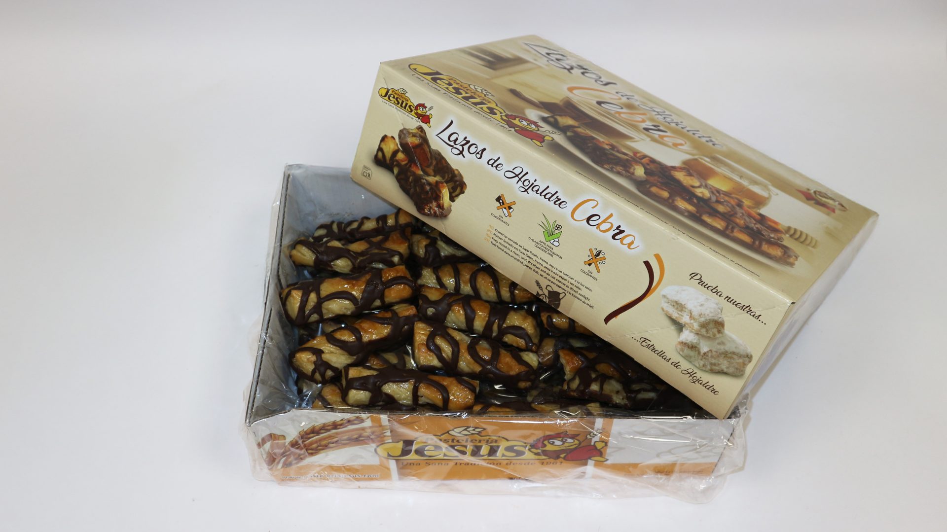 Lazos Cebra Granel Jesus 2.5kg - Comprar Hojaldre online | El Mes Dolç