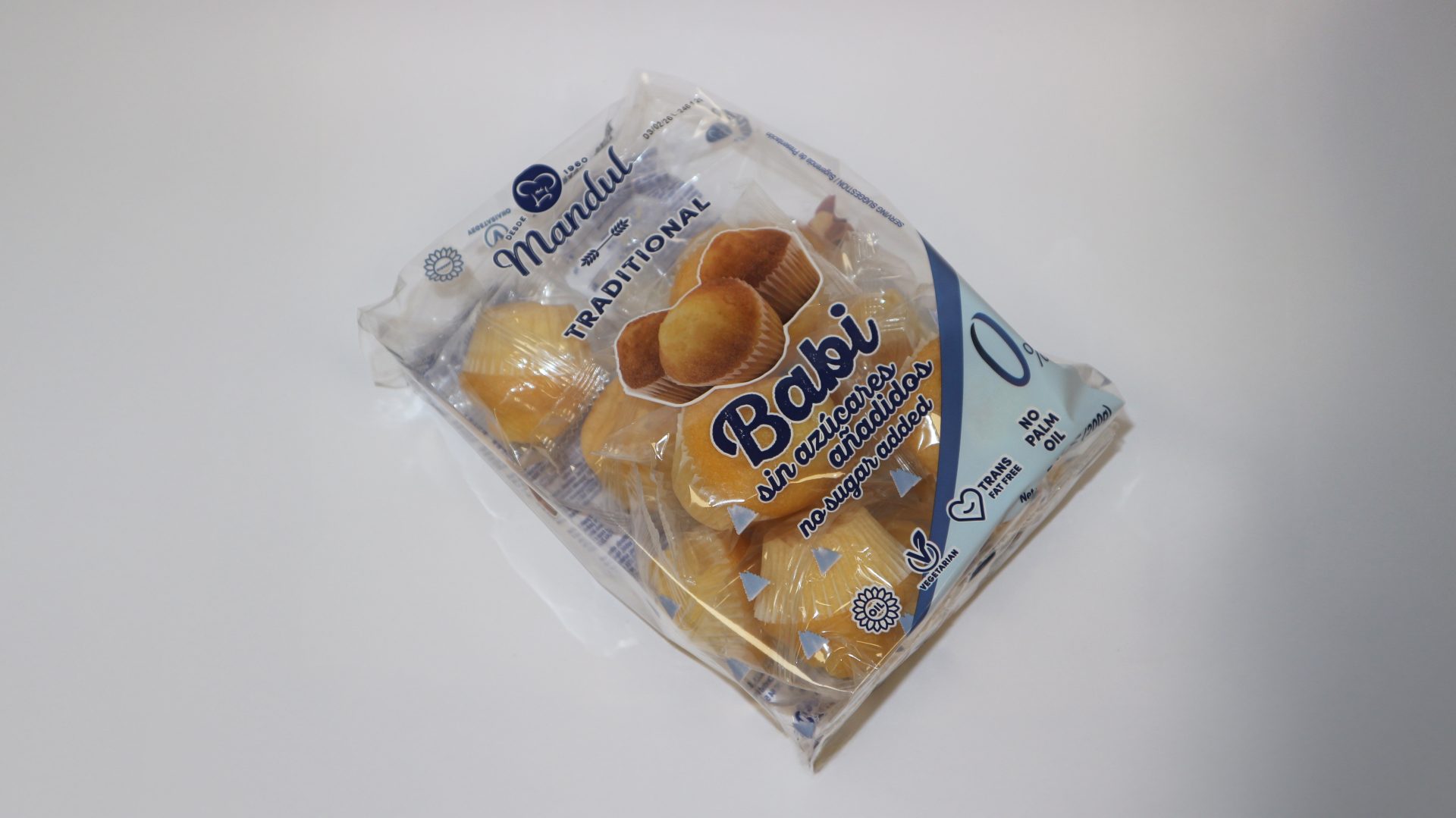 Babi Magdalena Sin Azúcar 200g 10u MANDUL - Comprar Magdalenas online | El Mes Dolç