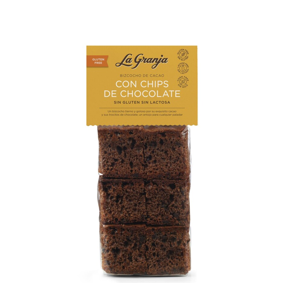 Bizcocho Cacao Chips Chocolate Sin Gluten Sin Lactosa - Imagen 2