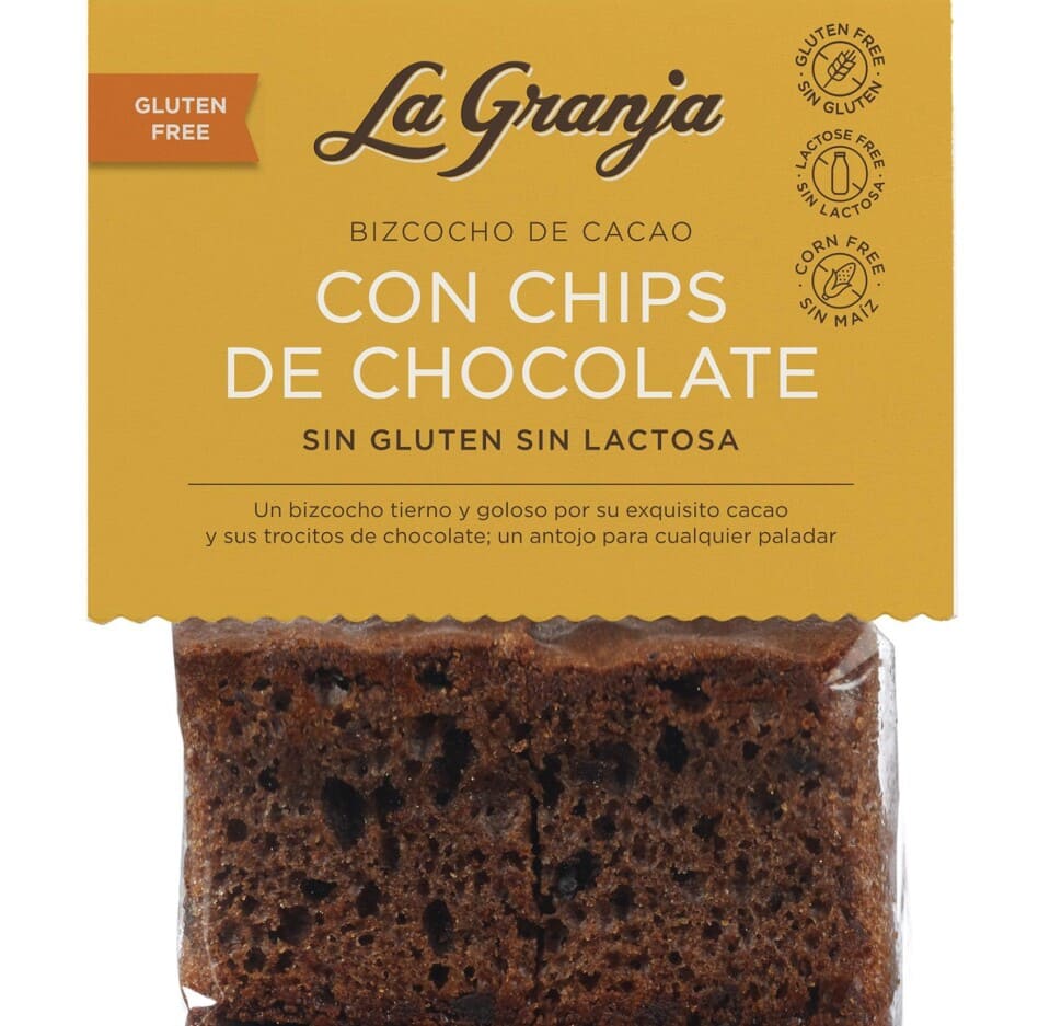 Bizcocho Cacao Chips Chocolate Sin Gluten Sin Lactosa - Imagen 6