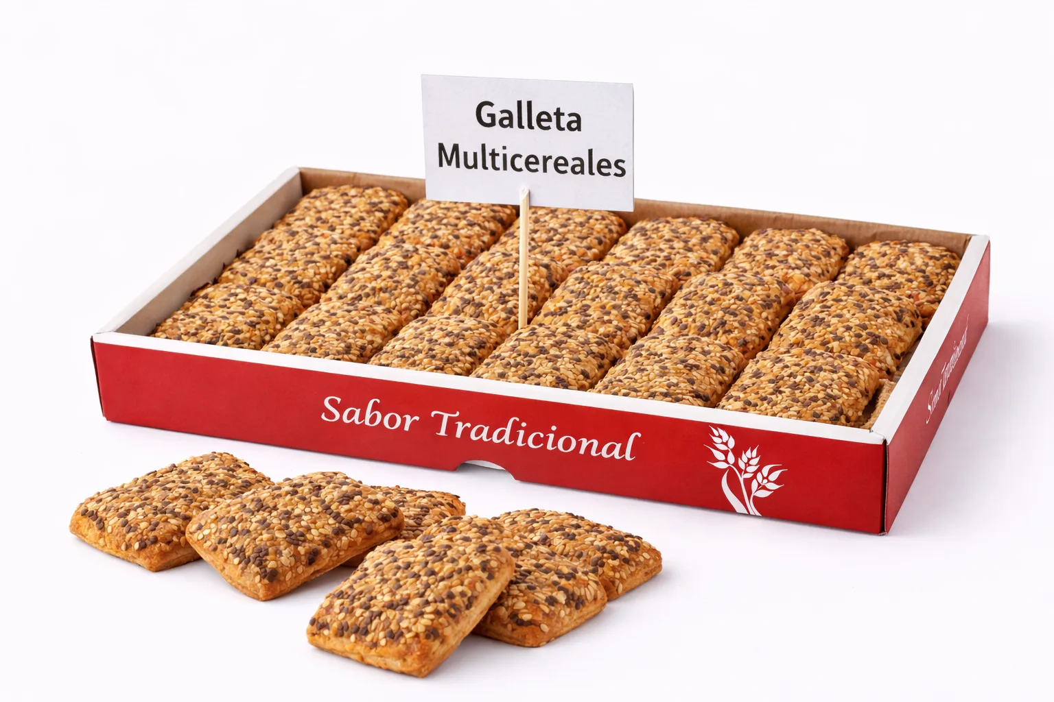 Galleta Multicereales Sin Azúcar Monteturia 2kg Caja - Comprar Galletas online | El Mes Dolç