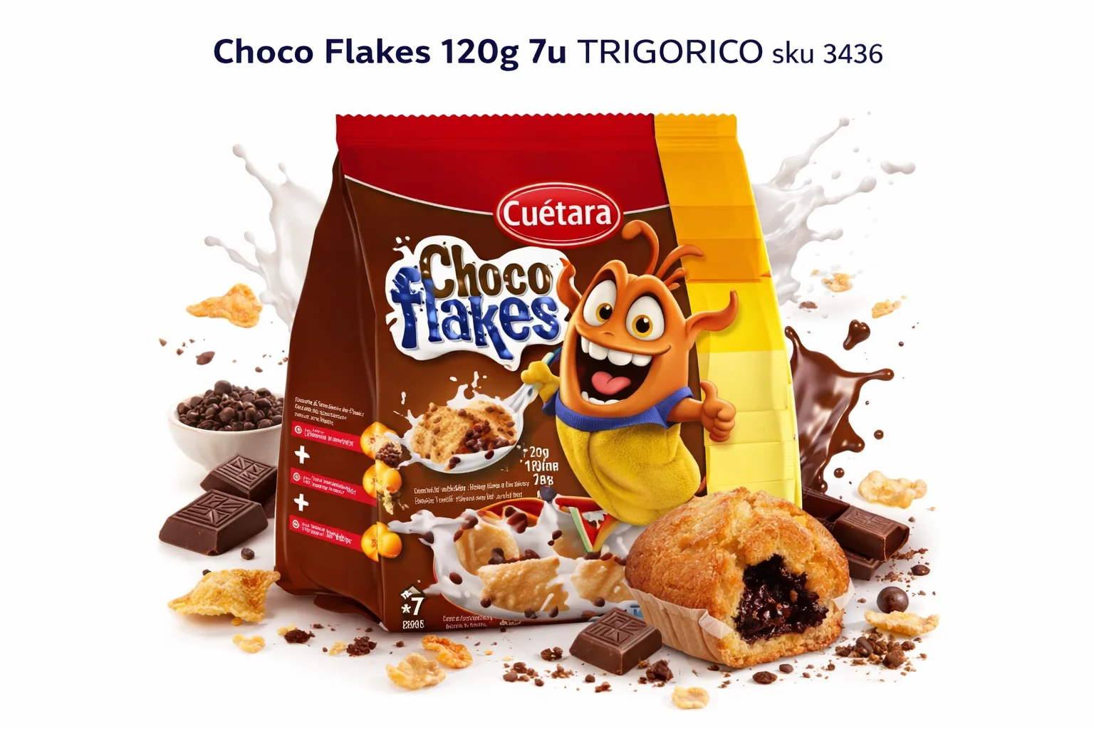 Choco Flakes 120g 7u 66072 TRIGORICO Caja 7 uds - Comprar Snacks online | El Mes Dolç