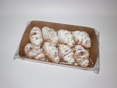 Croissant de cacao nevado individual Belcan, flow pack de bollos de chocolate