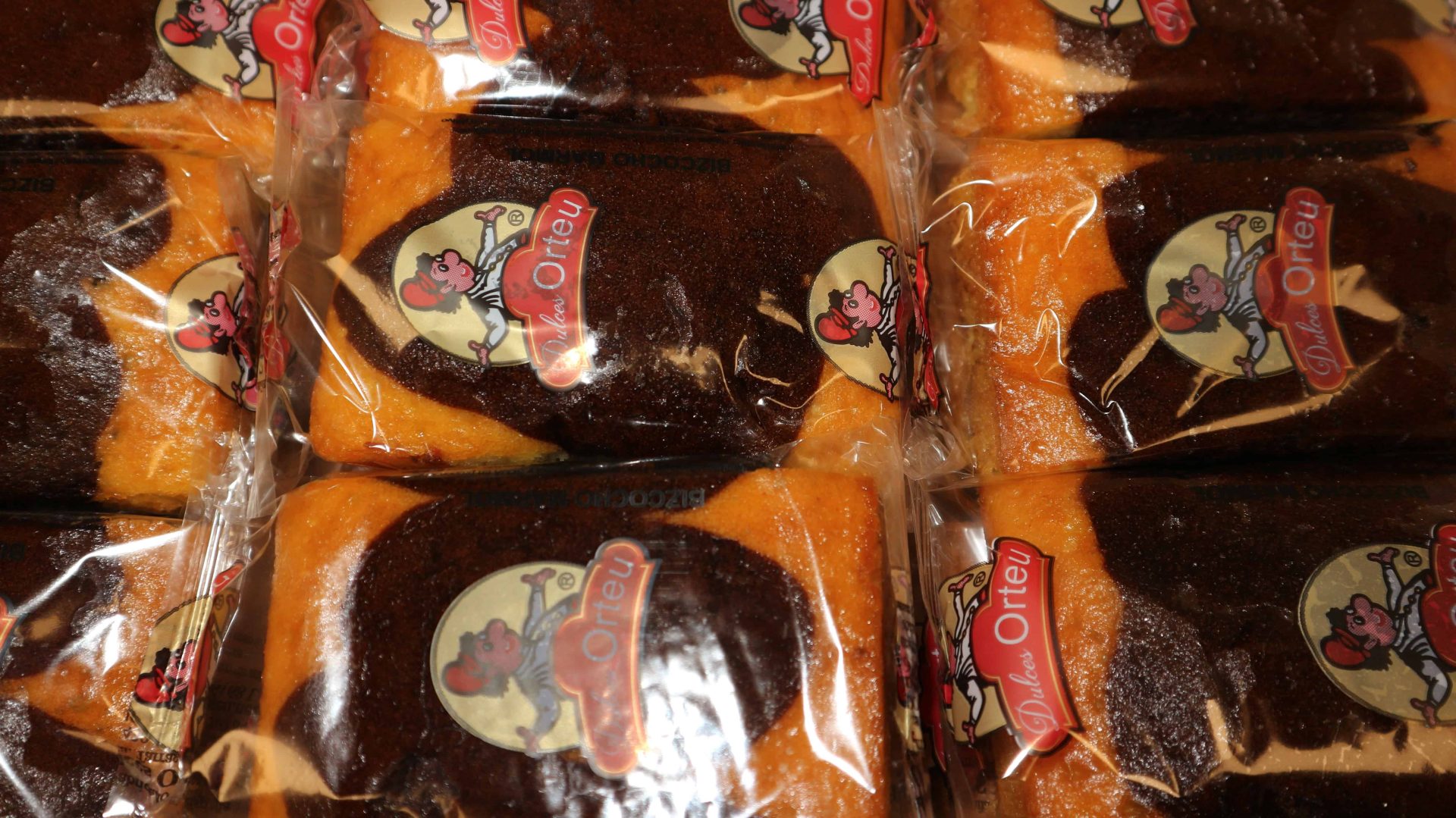 Bizcocho Marmol Doble 21 Paquetes Orteu de Dulces Orteu