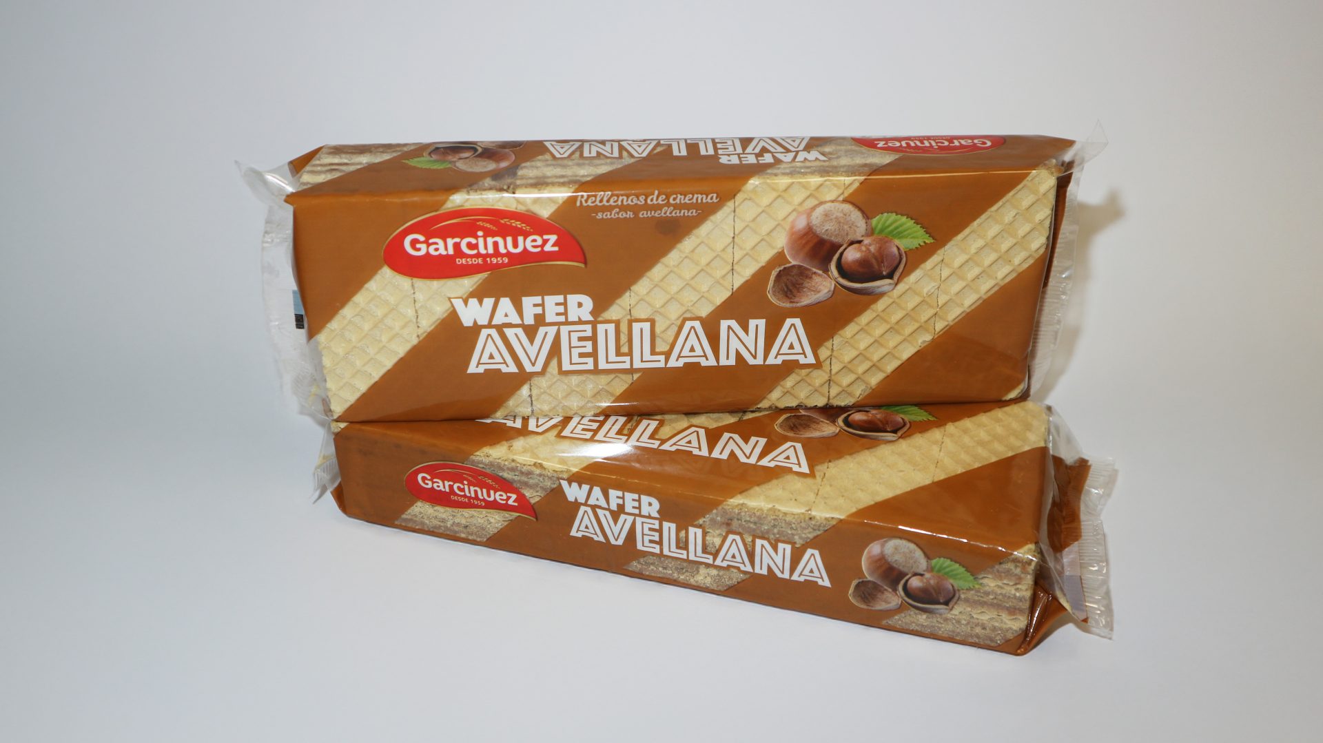 Boer de avellana Garcinuez, oblea fina y crujiente con avellana tostada