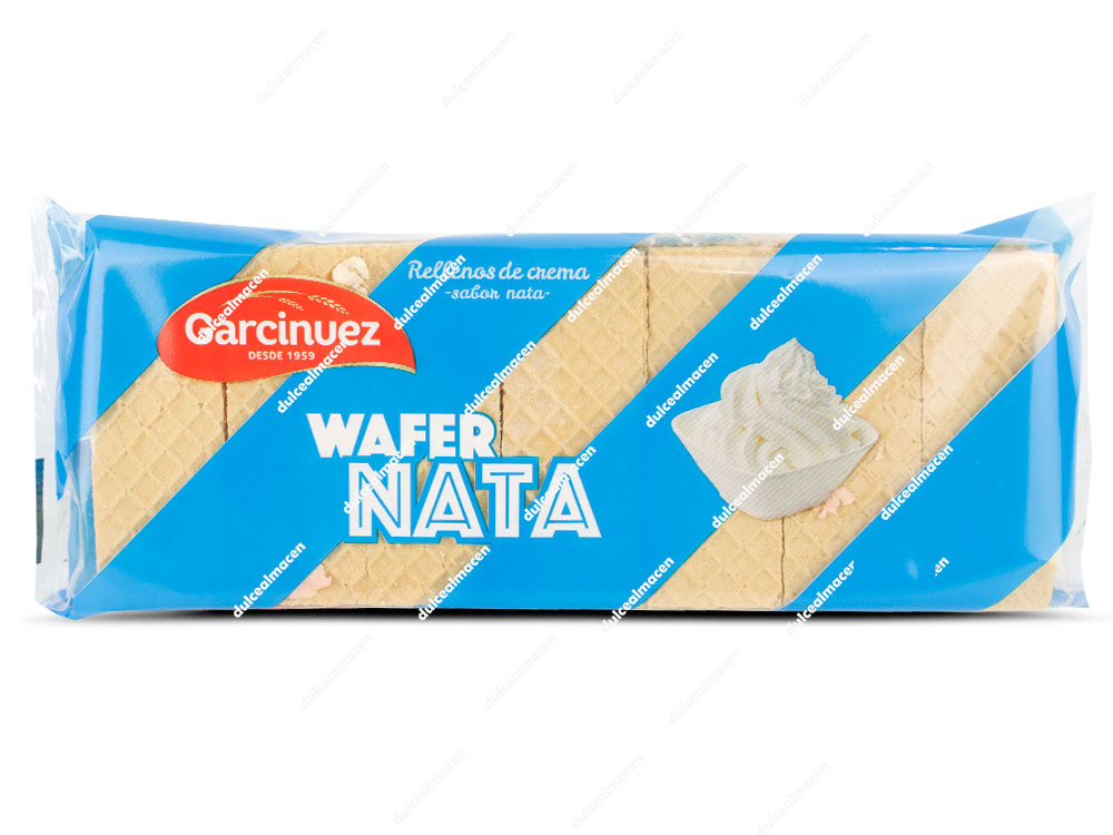 Barquillo de nata Garcinuez, capas finas crujientes con crema sedosa.