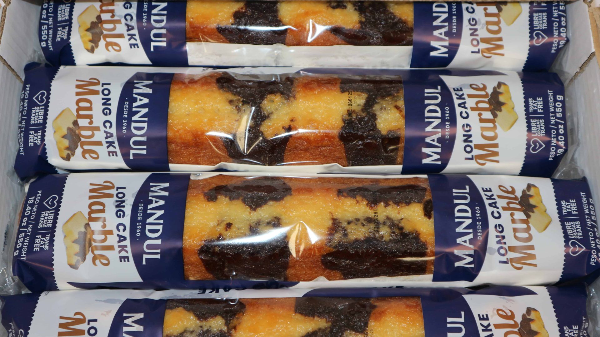 Cake marmolado Mandul con vetas de vainilla y cacao