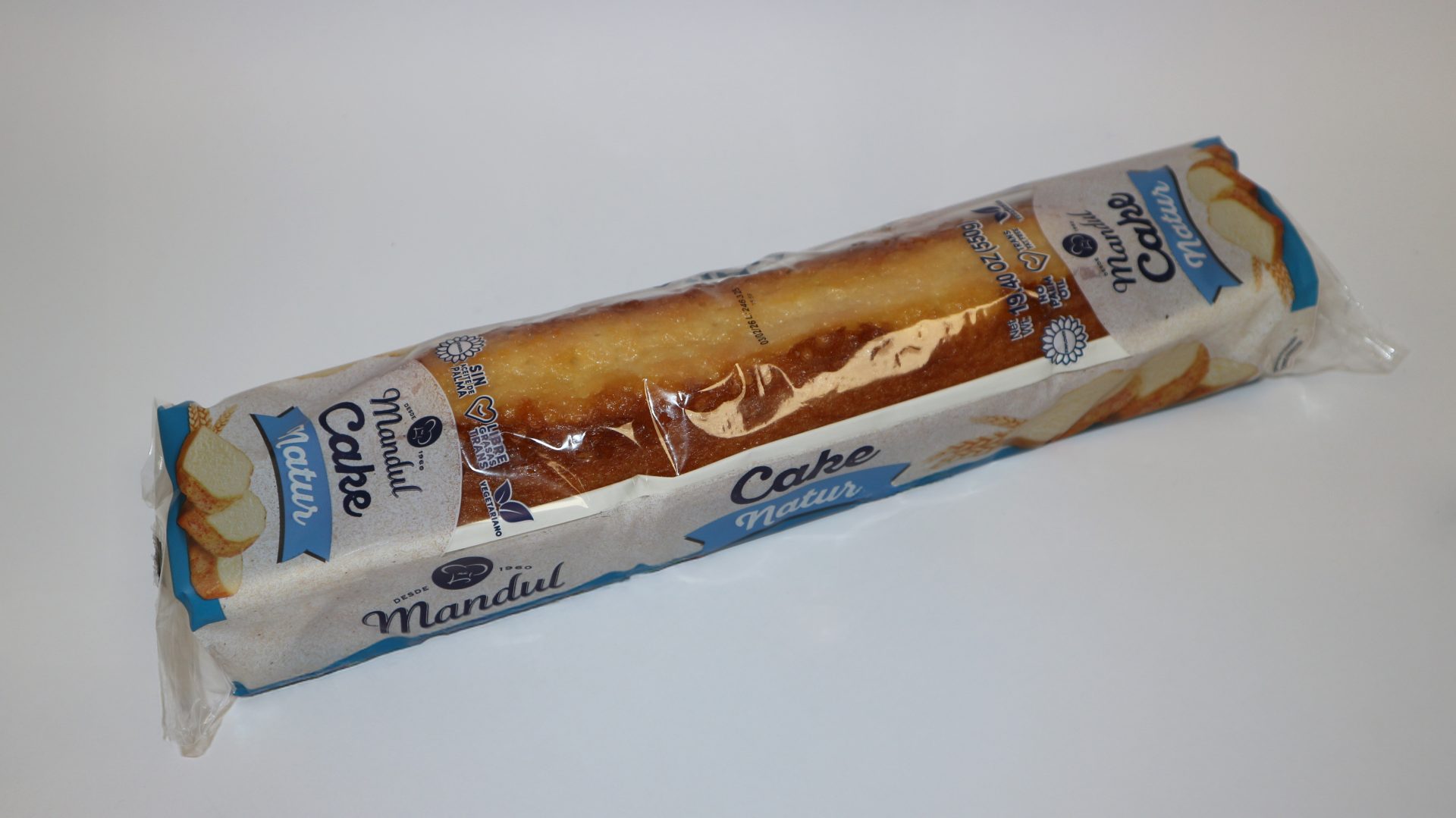 Cake Natur 550g 5 Paquetes MANDUL, bizcochos
