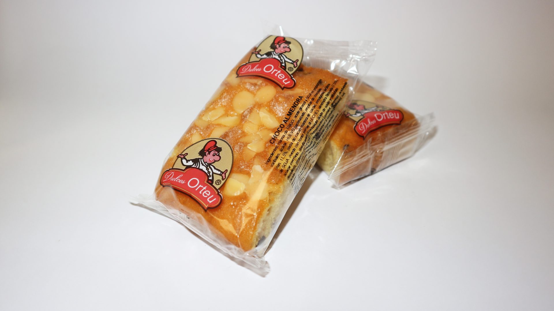 Choco Almendra Doble 21 Paquetes Orteu, bizcochos de Dulces Orteu