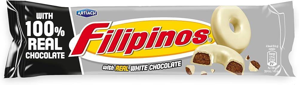 Filipinos Blanco 128g 12u 68020 Trigoric Caja 12 Un, galletas de Artiach