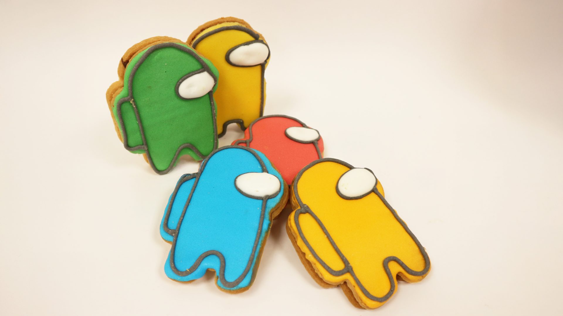 Galletas decoradas Among Us Lozano, coloridas y divertidas para niños