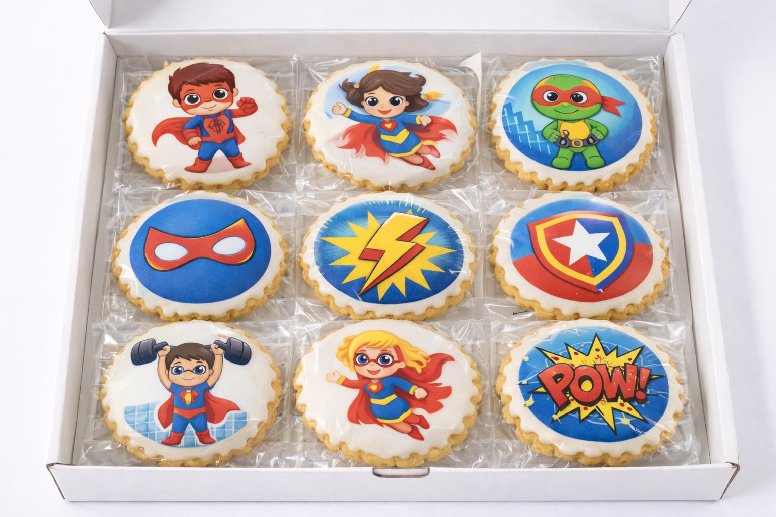 Galleta Heroes 18 Unidades Caja de SERVICIO REPOSTERIA ARAGON S.L.