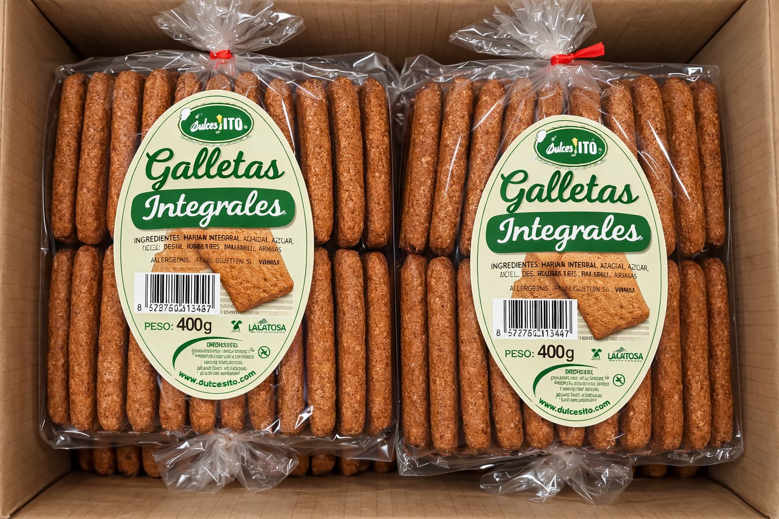 Galleta Pueblo Integral 10 Bolsas Dutico Caja 10 Bolsas