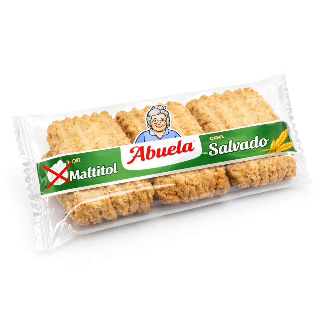 Galleta Salvado Maltitol 1x3 Abuela 2kg Caja de D. HIJOS DE ANTONIO DOMINGUEZ,S.L.