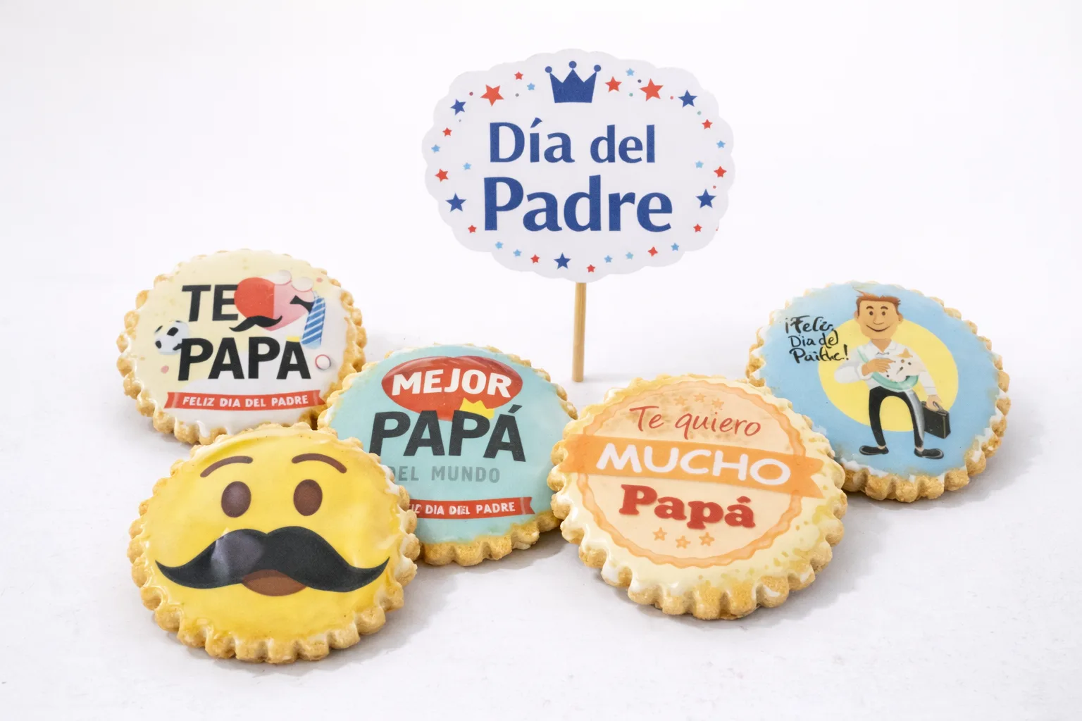 Galletas Dia Del Padre 18 Unidades Caja de SERVICIO REPOSTERIA ARAGON S.L.