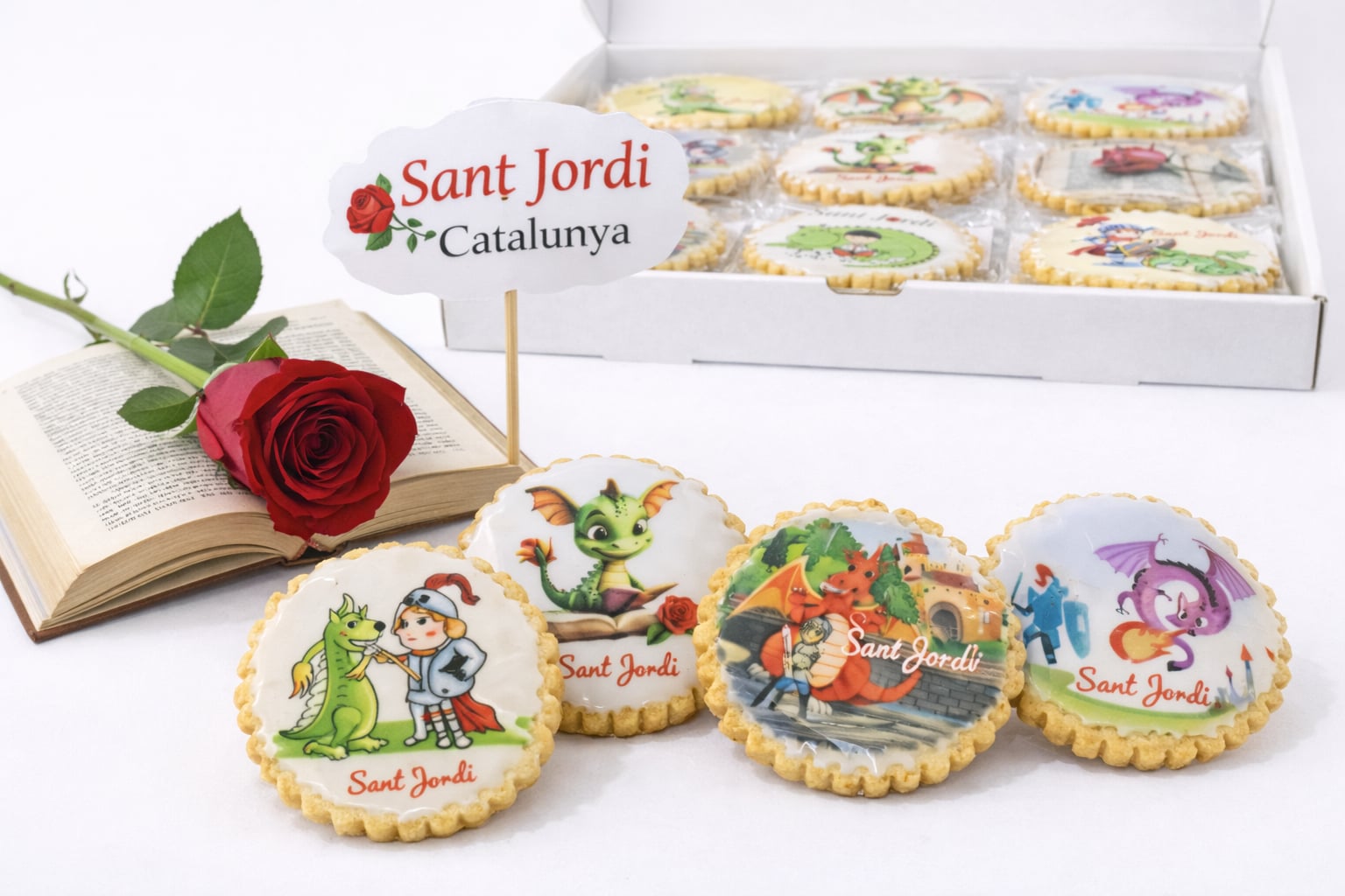 Galleta de San Jorge de Servicio Repostería Aragón, tierna y dorada con forma festiva