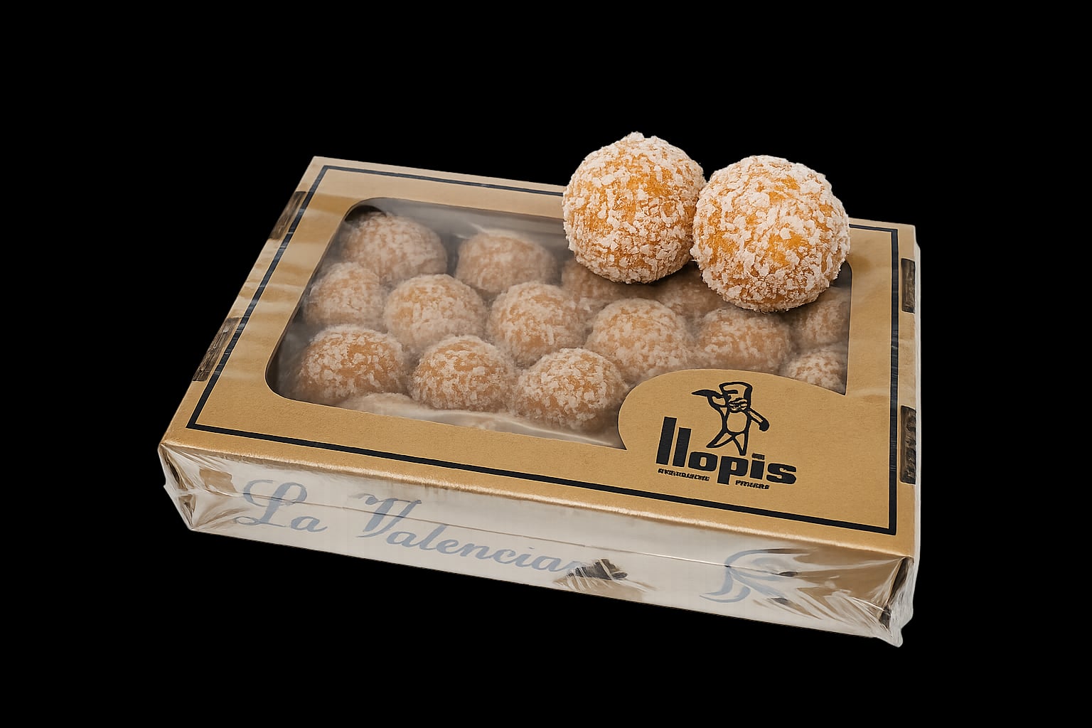 Magdalena de coco valenciana Rafael Llopis, bollo esponjoso con coco rallado y aroma mediterráneo