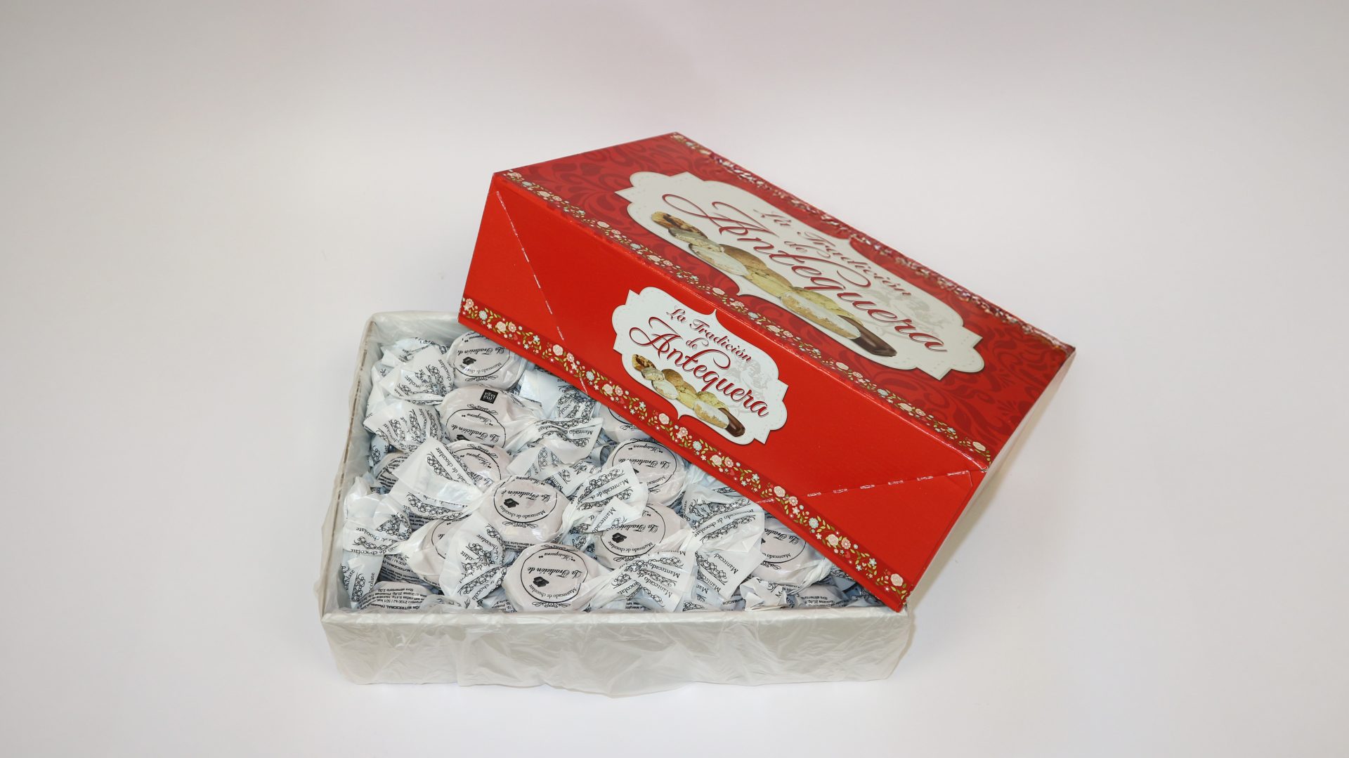 Mantecado de chocolate Delicias de Antequera, miga tierna cubierta de cacao goloso