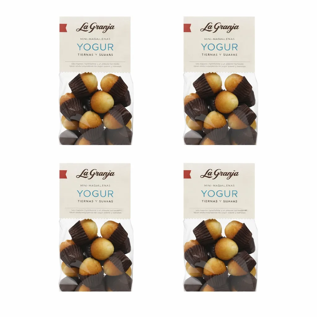 Mini magdalena de yogur La Granja, mini bizcochos jugosos de yogur en paquetes