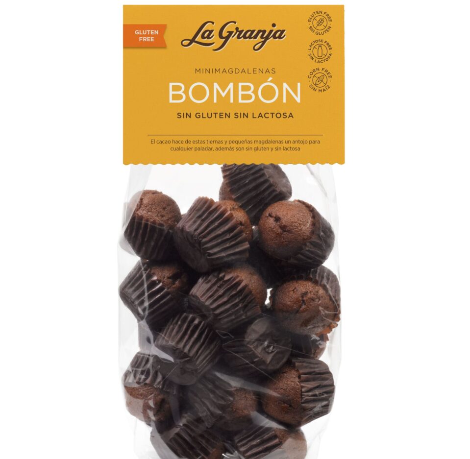 Mini Magdalenas Bombón Sin Gluten Sin Lactosa LA GRANJA