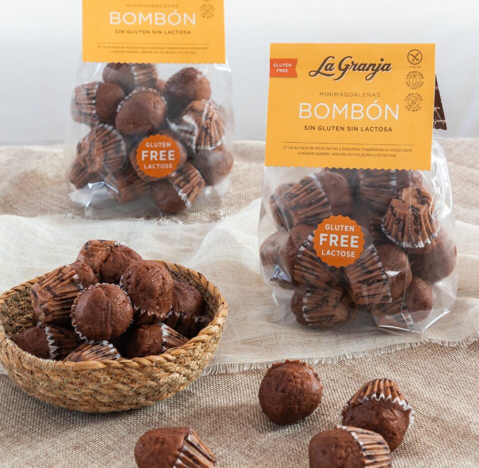 Mini Magdalenas Bombón Sin Gluten Sin Lactosa LA GRANJA