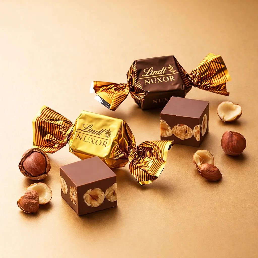 Bombon Lindt Nuxor Leche Avellana 2kg - Imagen 2