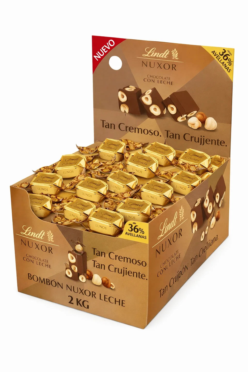 Bombon Lindt Nuxor Leche Avellana 2kg - Comprar Navidad online | El Mes Dolç