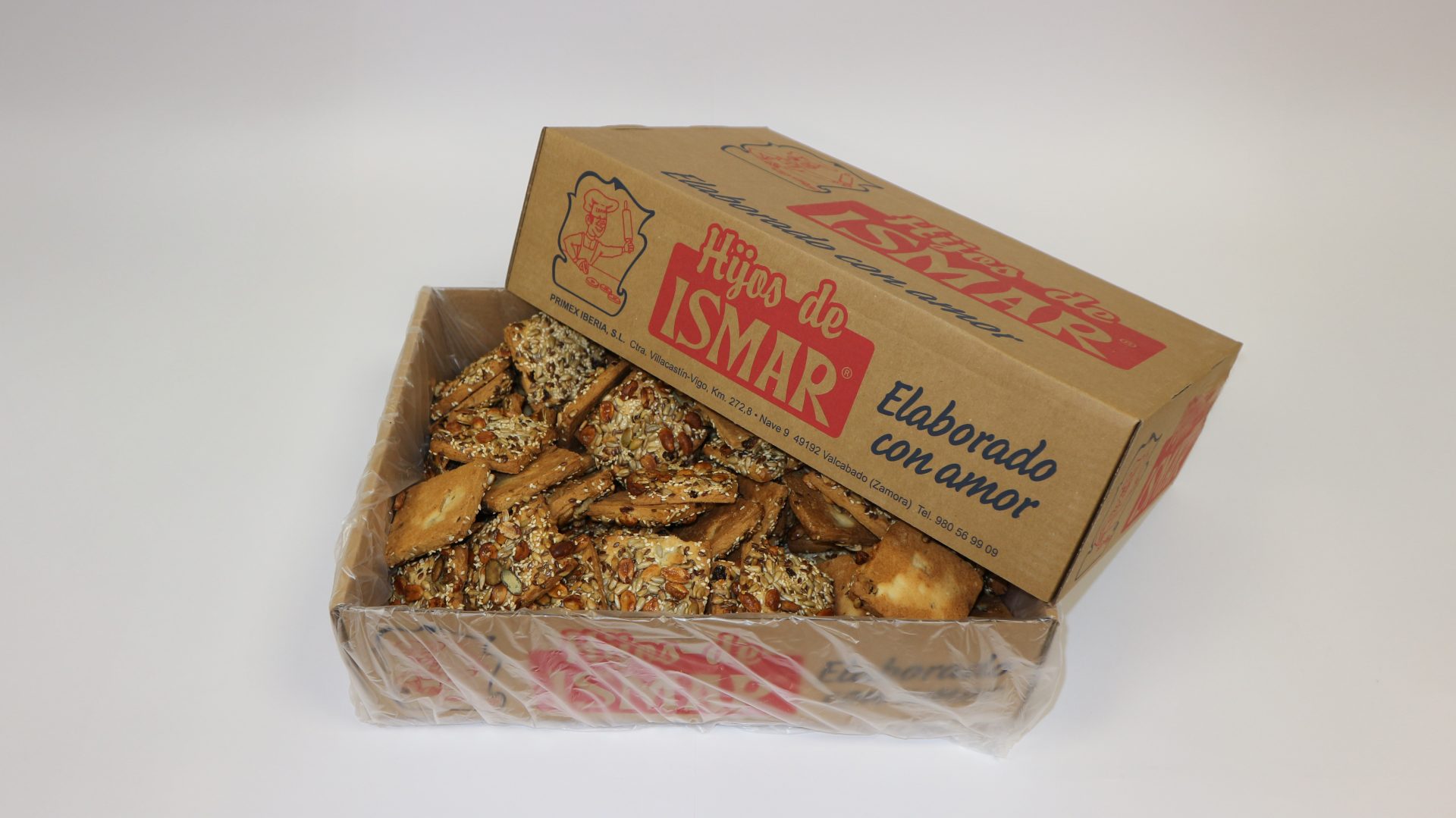 Pasta de músico Hijos de Ismar con frutos secos tostados y base tierna dorada