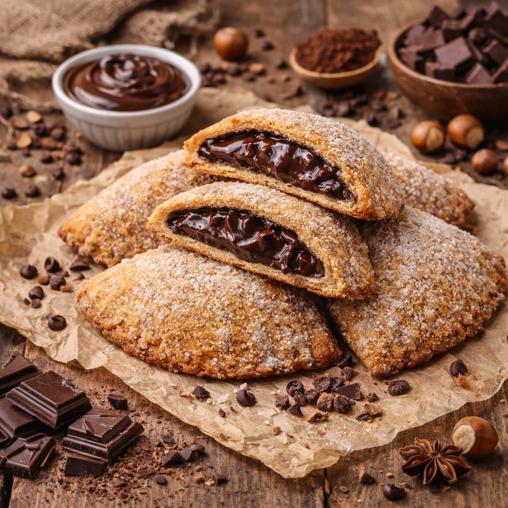 Pastissets Chocolate Rasquera Pastelería 8 Ud Caja 1 kg, hojaldre