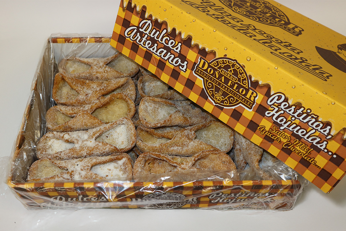 Pestiño de azúcar Hada frito y crujiente con cobertura dulce