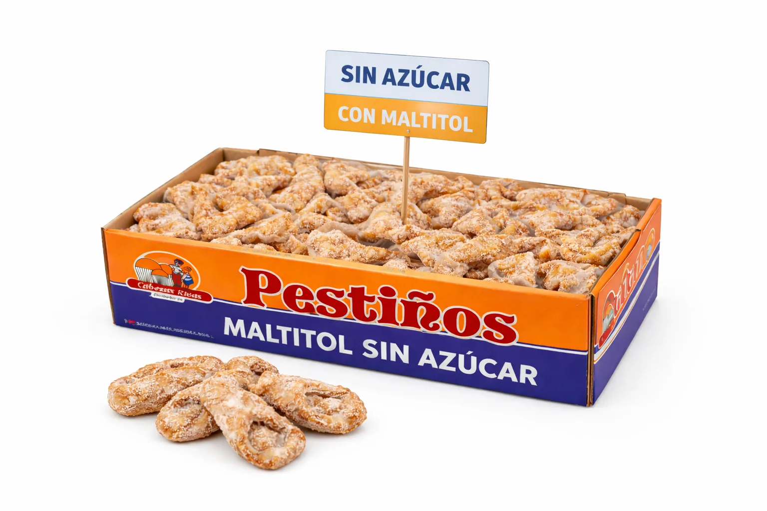 Pestiño sin azúcar Cabezas, masa dorada y crujiente