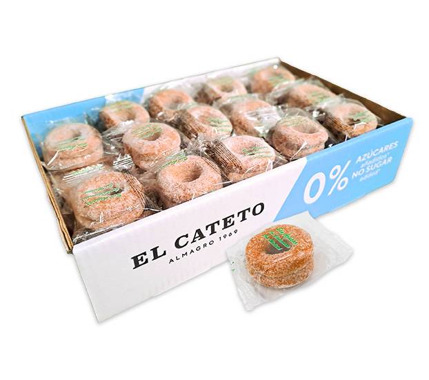 Rosco frito de anís sin azúcar El Cateto, dorado y ligero