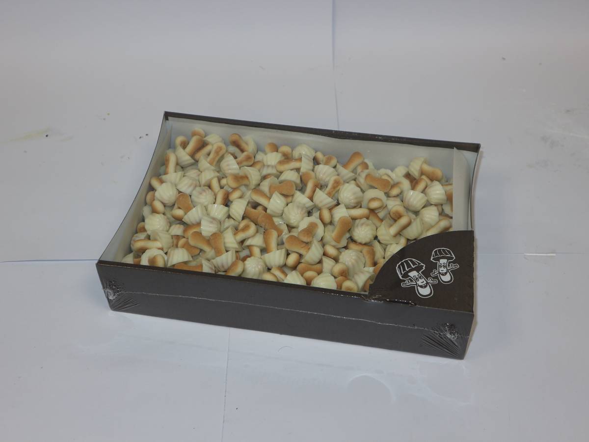 Setas Chocolate Blanco Eurochoc 1kg, galletas