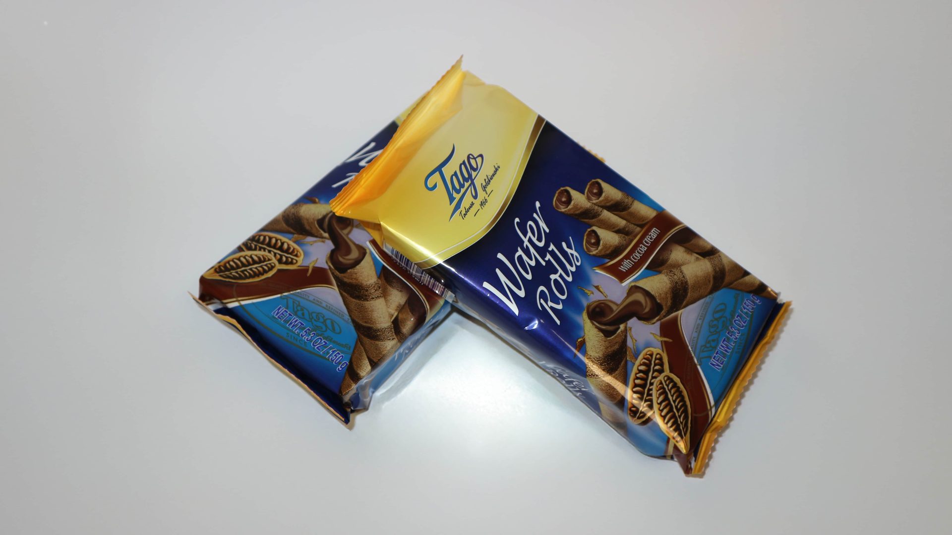 Tubito de Unión Mels, barquillo crujiente relleno de chocolate cremoso