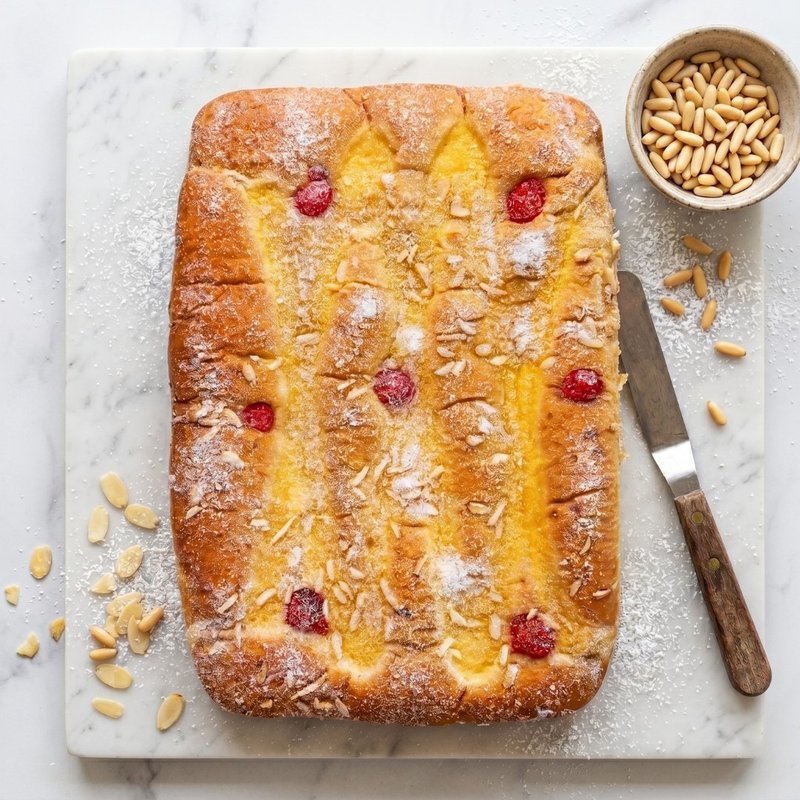 Briox mediano de crema Belcan, brioche tierno relleno de crema pastelera