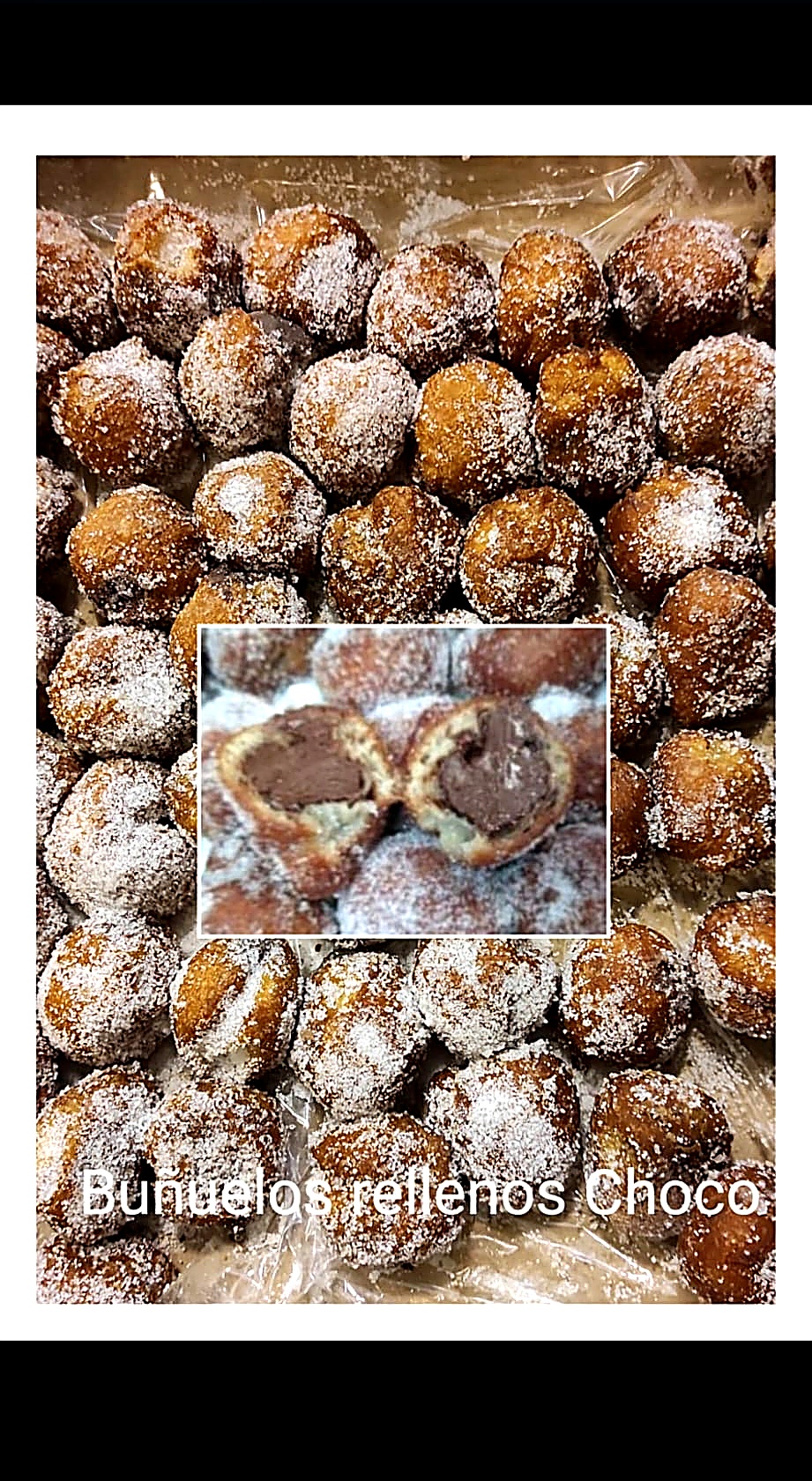 Buñuelo de viento de chocolate Tribó, esponjoso relleno con crema de cacao