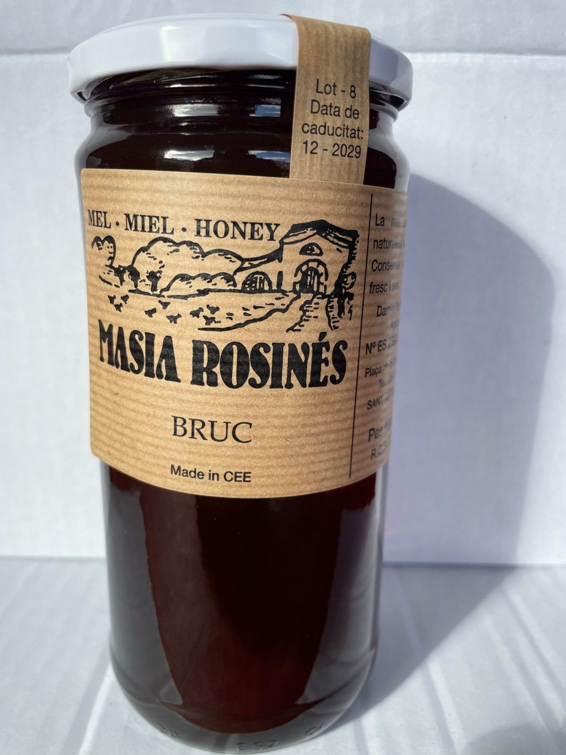 Tarro de Miel de Bruc Masiá Rosinés de 1 kg