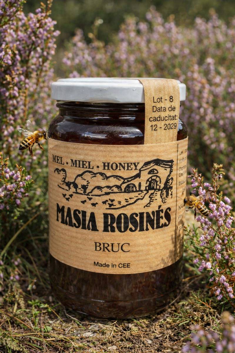 Miel de Bruc MASIA ROSINES 500 g, miel rosines