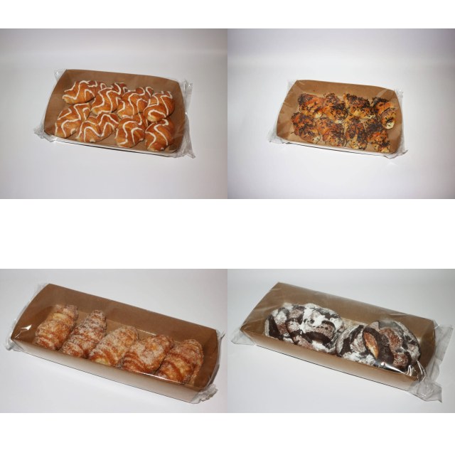 Pack de croissant de leche de Belcan con baño claro y viruta de chocolate