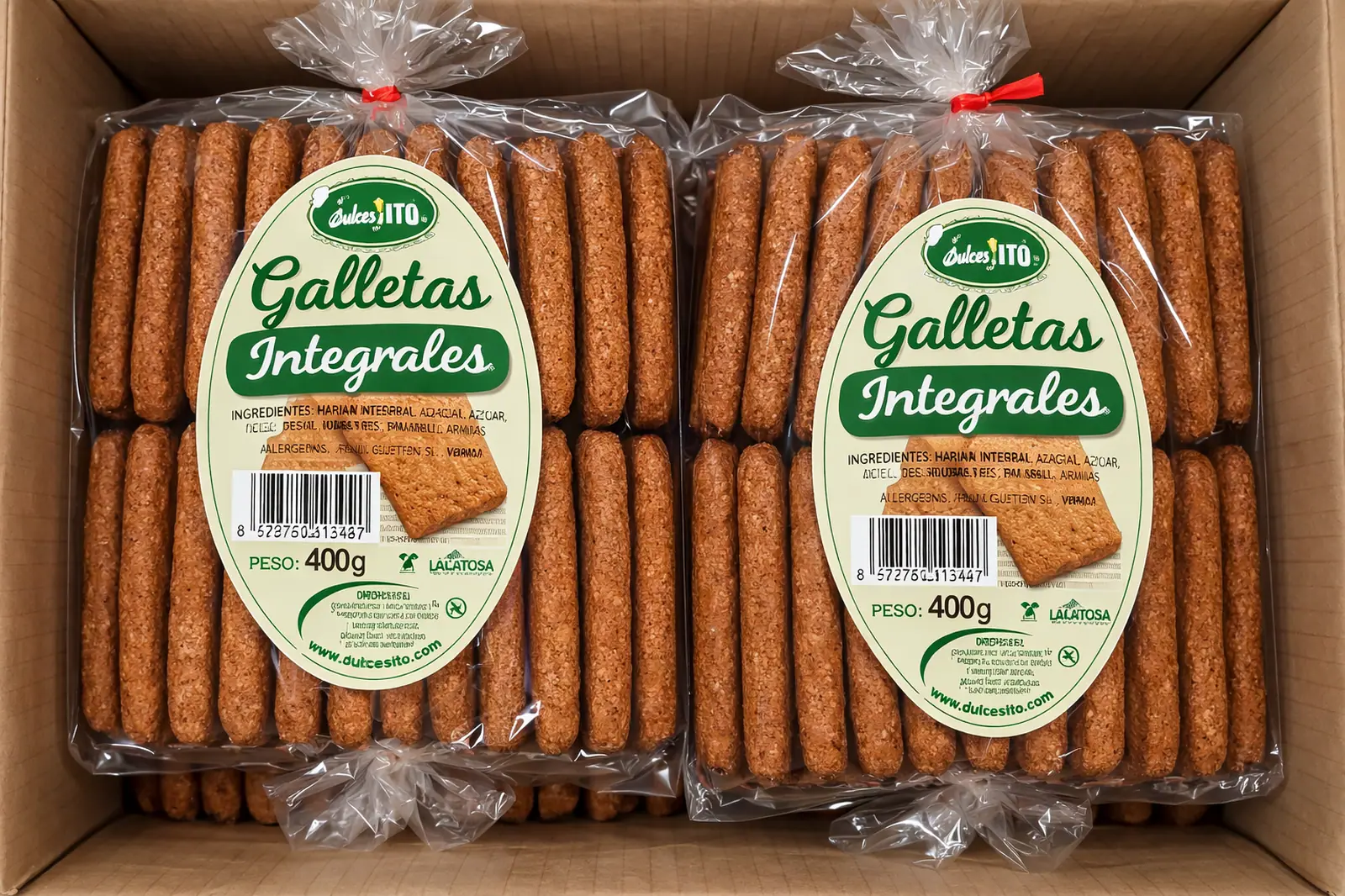 Galleta Pueblo Integral 10 Bolsas Dutico Caja 10 Bolsas