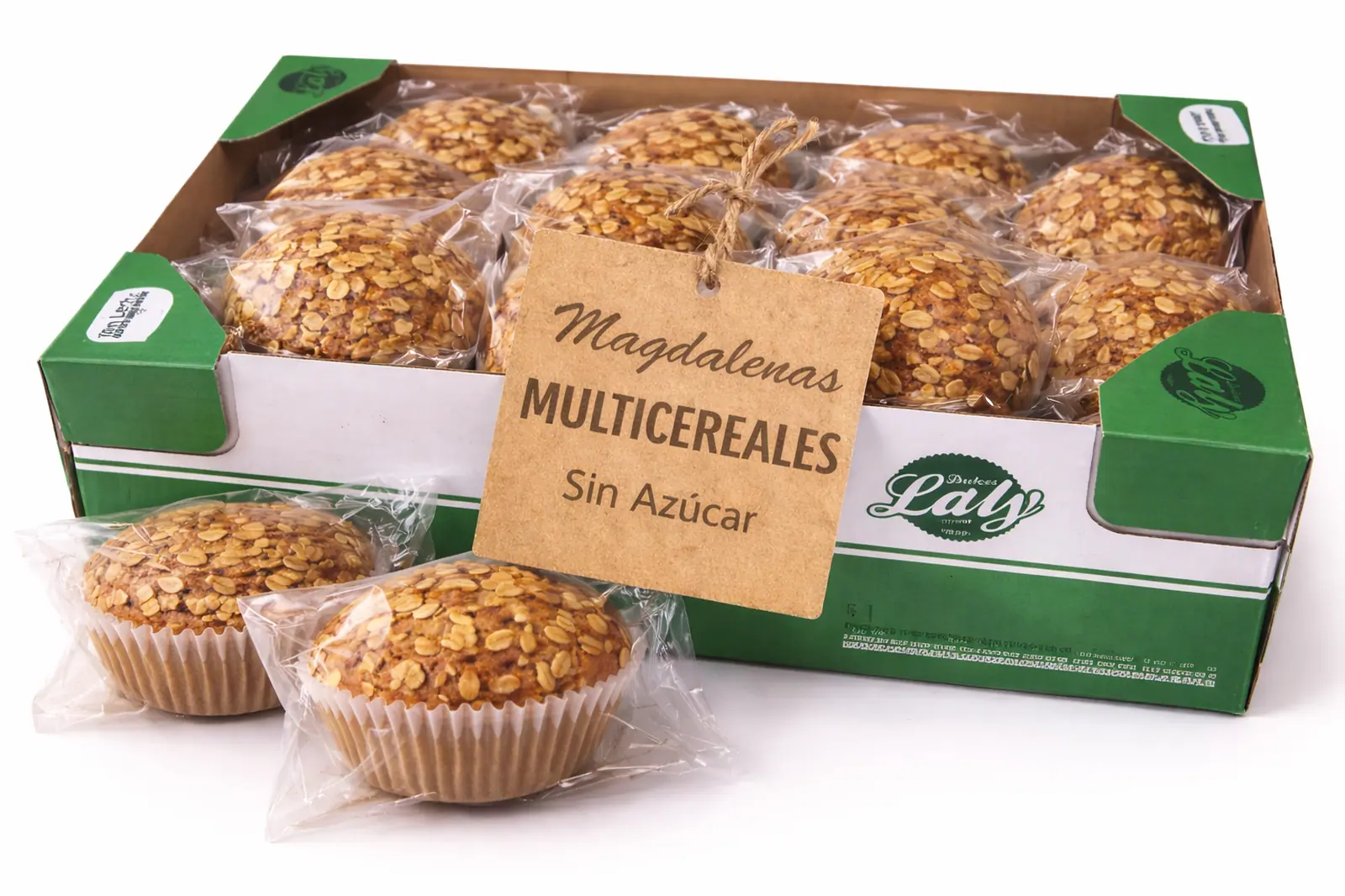 Magdalena Multicereales Sin Azúcar 1x1 Laly 1.8kg Caja