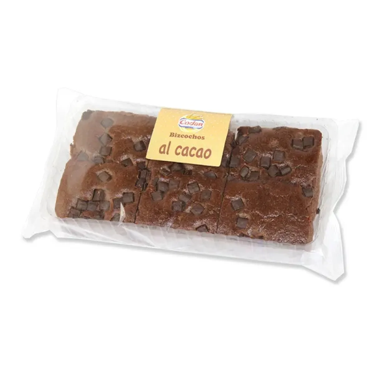 Bizcocho Chocolate 9 Bandejas 6u CODAN Caja
